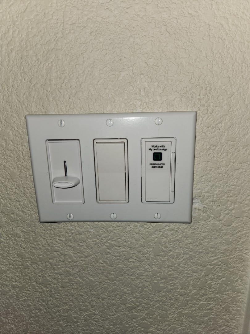 installed 5 disk lights and 3 wifi switch 