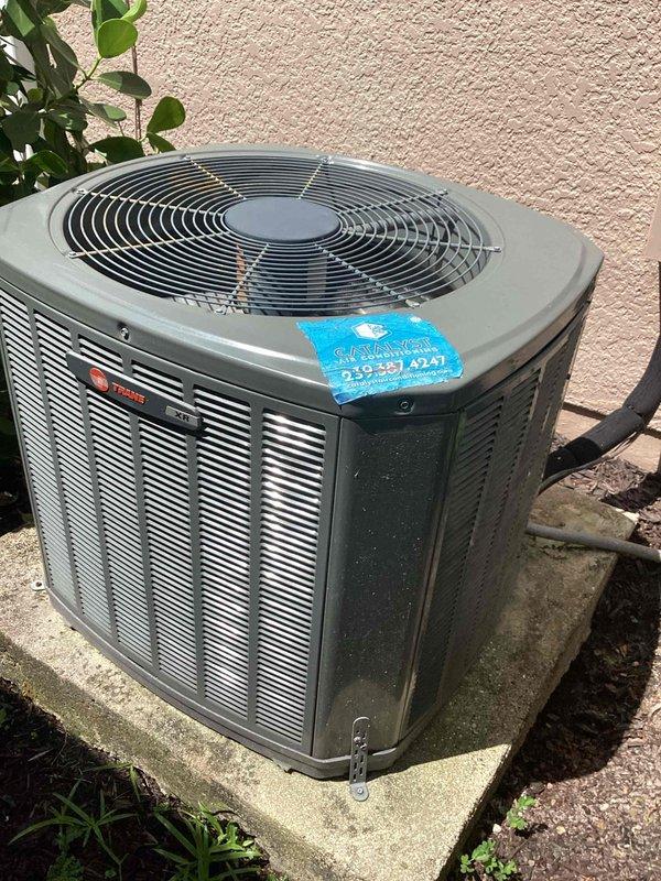 Responded to service call for blank thermostat issue on Trane HVAC system. Upon arrival, inspected indoor air handler unit located in mechanical closet and outdoor condenser unit. Performed complete system maintenance as requested, including standard inspection of both indoor and outdoor equipment. Verified proper operation of thermostat communication and system functionality. Discussed membership renewal options with homeowner as previous service agreement had expired.
