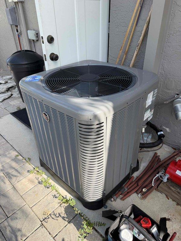 Bonita Springs, FL - Completed routine preventive maintenance inspection on residential HVAC system as part of scheduled catalyst membership service. Performed comprehensive evaluation of outdoor condenser unit and indoor air handler, documenting equipment condition through photographic records. Both components showed normal operational status with no immediate service concerns identified at time of inspection.