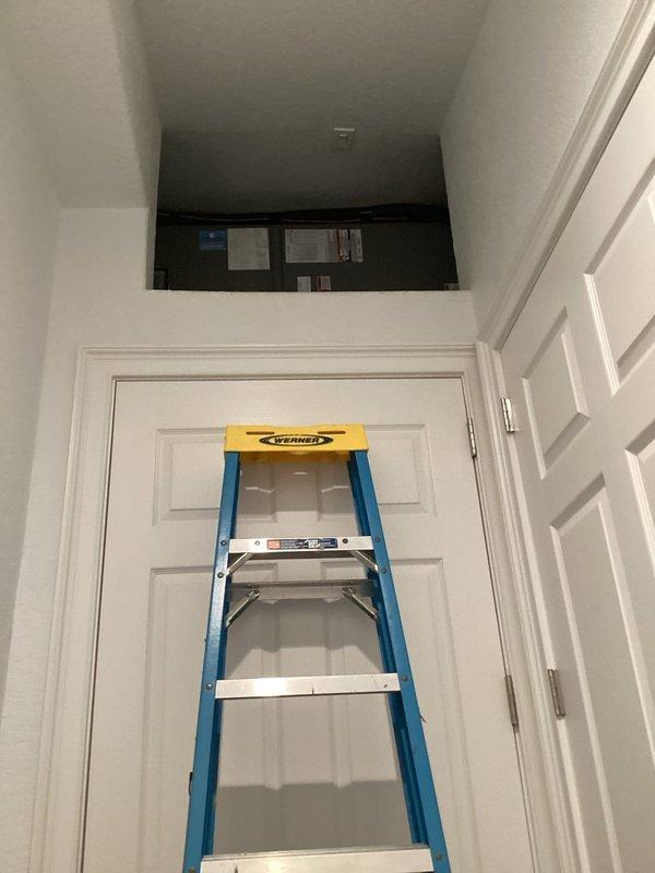 Cape Coral, FL - Completed the fourth and final preventive maintenance inspection of the 2-year Catalyst Membership program. Performed comprehensive maintenance on the residential HVAC system, including inspection and servicing of the outdoor condenser unit and indoor air handler accessed through ceiling opening. All system components were evaluated, routine maintenance procedures completed, and equipment confirmed to be operating within normal parameters.