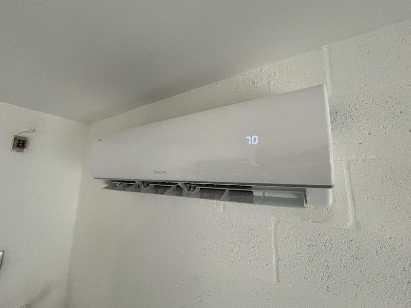 Fort Myers, FL - Enrolled existing customer's ductless mini-split system into 2 Year Catalyst Membership and completed first quarterly preventive maintenance inspection. Performed comprehensive system evaluation of wall-mounted indoor unit and outdoor components, inspecting electrical connections, contactor operation, and control wiring. Documented equipment condition with photos showing proper installation and functional digital display operation.