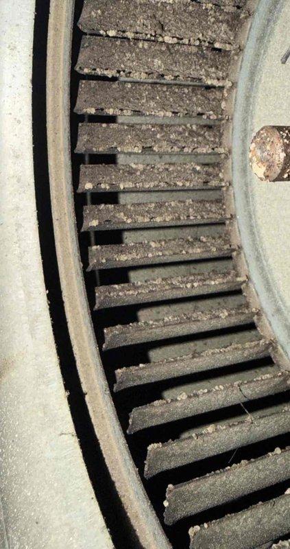 Fort Myers, FL - Responded to no-cooling call on 13-year-old HVAC unit. Upon arrival, found system inoperative with heavily soiled evaporator coil and air filter completely clogged with debris, restricting airflow and causing system shutdown. Documented conditions with photos showing extensive dust and dirt accumulation on cooling components and surrounding area deterioration. Advised customer of findings and recommended contacting decision-maker to discuss repair options and next steps for restoring system operation.