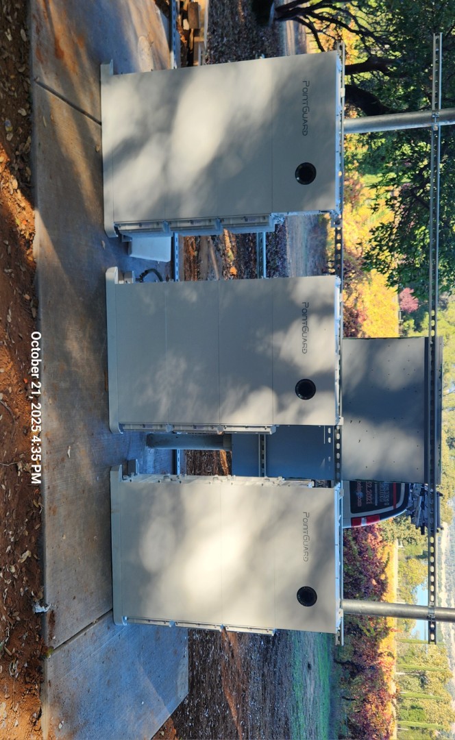 pointgard inverters and battery's installed 