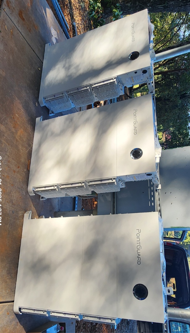 pointgard inverters and battery's installed 