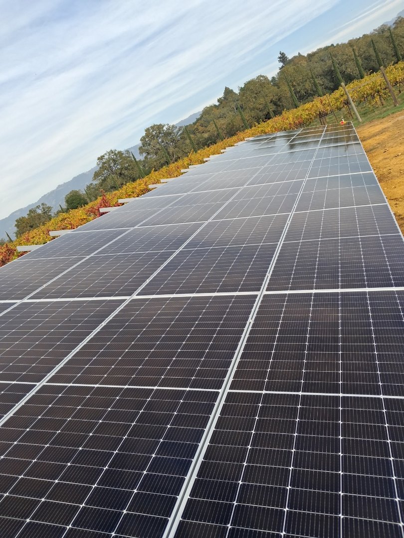 ground mount solar panels install