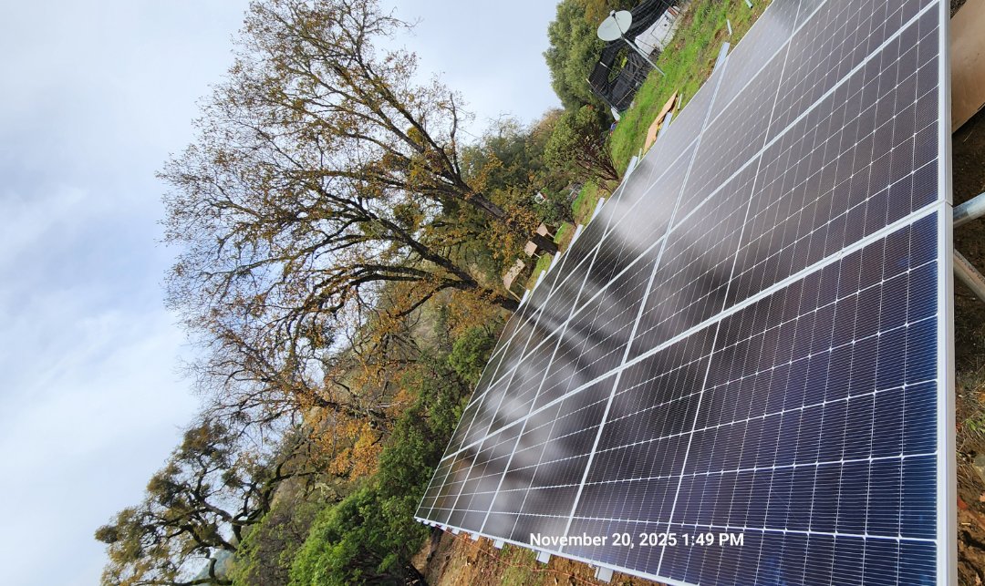 ground mount in progress 