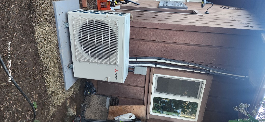 Ukiah, CA - 2 zone Mitsubishi mini split 