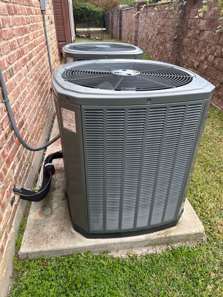 Service four Trane air conditioning systems 