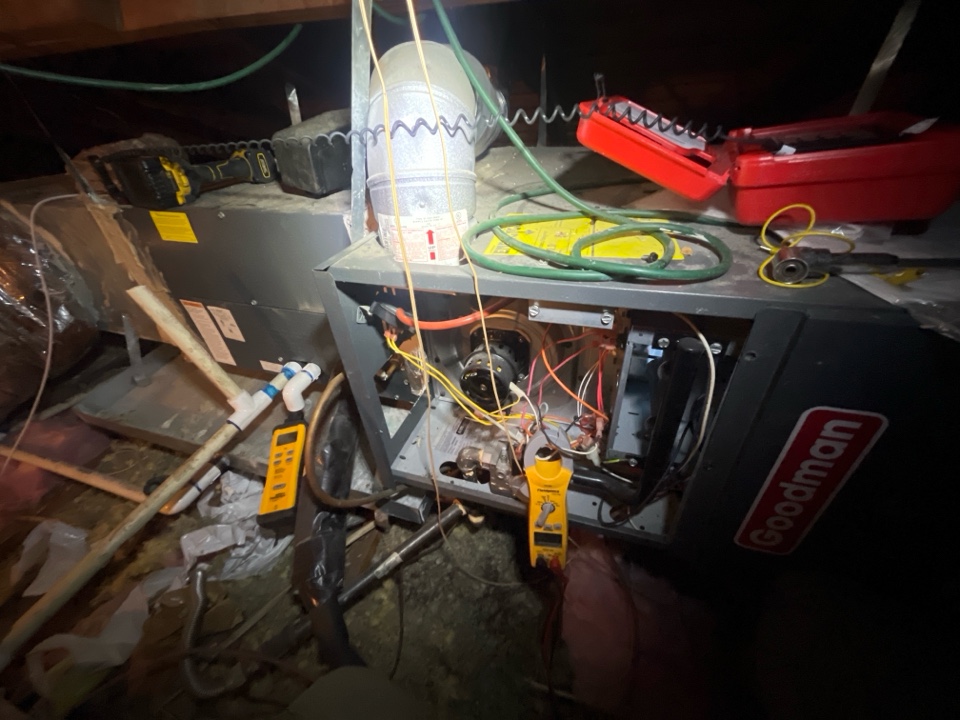 Doing a maintenance on two Goodman units