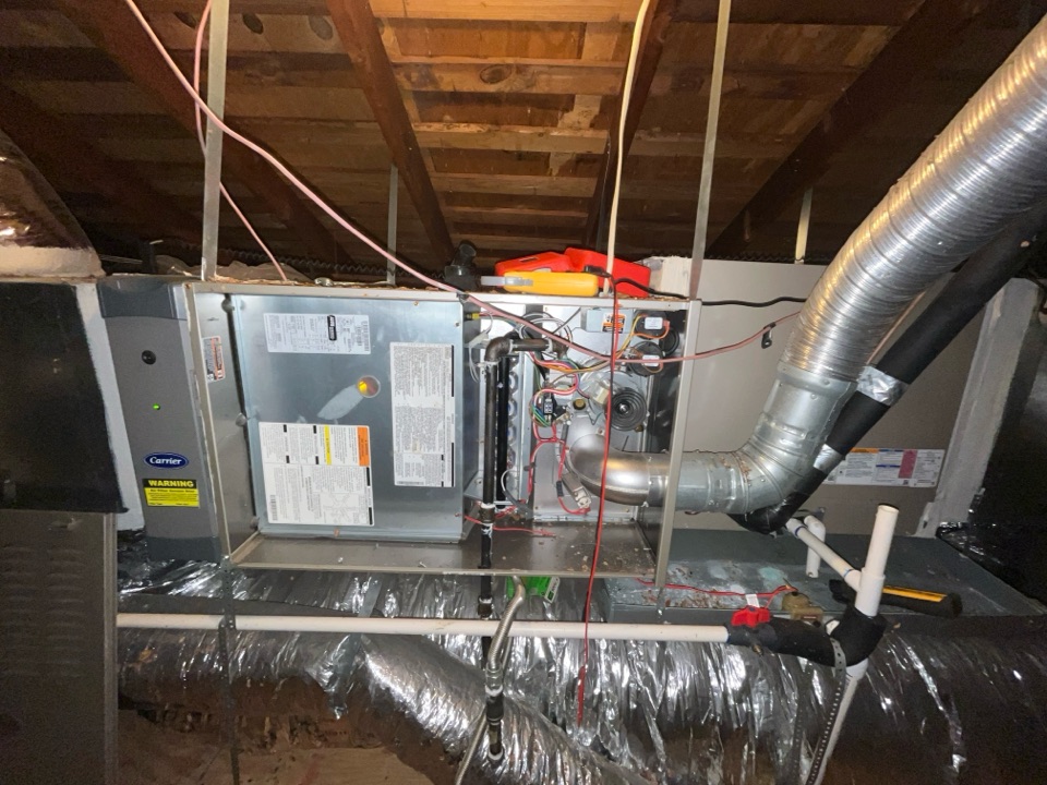 Doing a maintenance on a carrier furnace 