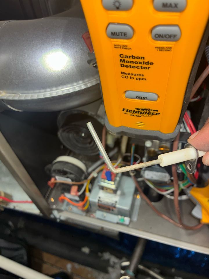 Came to do a heating maintenance on three furnaces