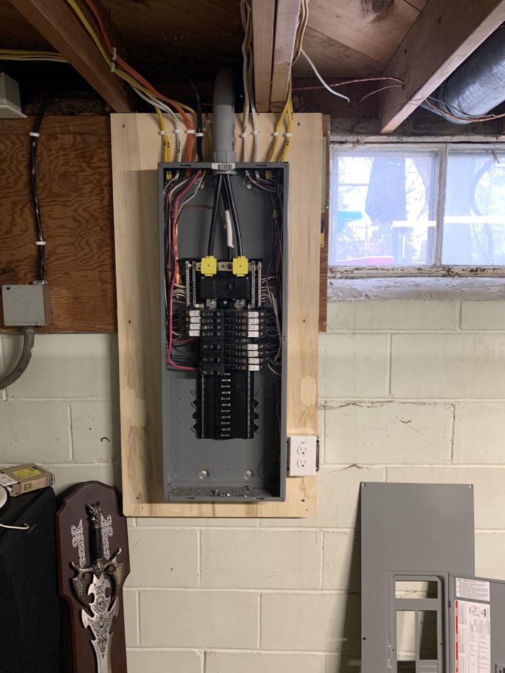 Whole house re wire new panel and grounding update 