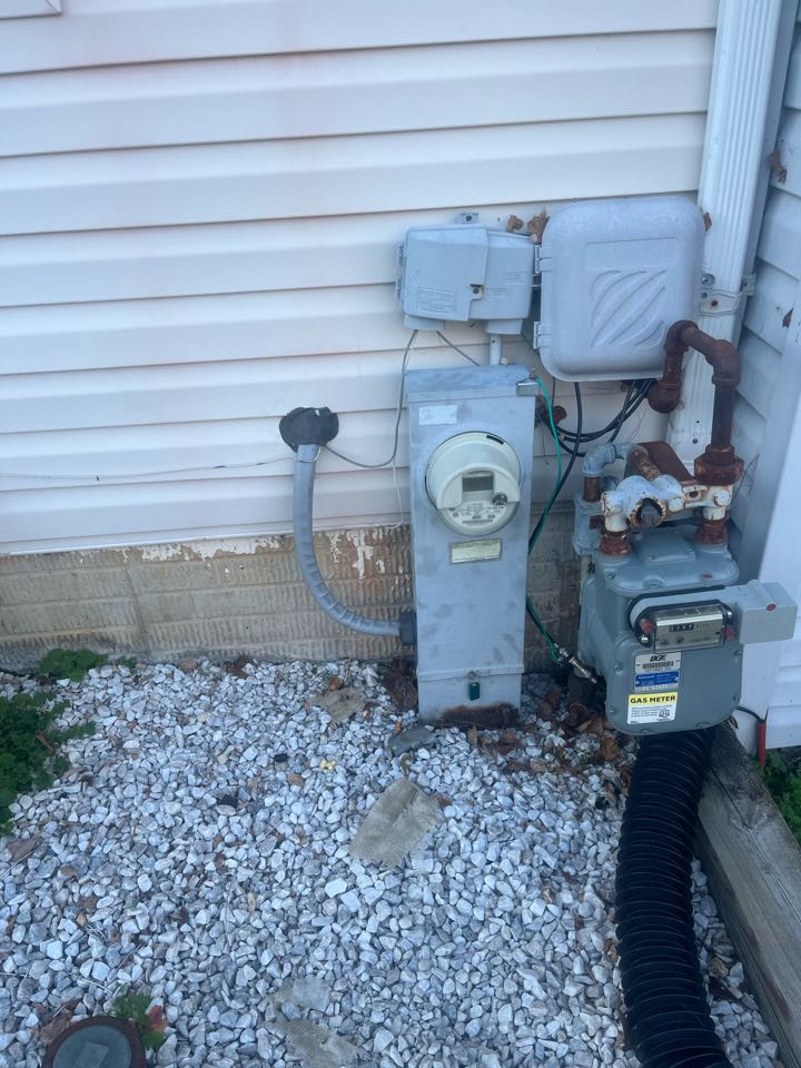 Customer need service wire replace, Stella electric replaced service wire in Randallstown 