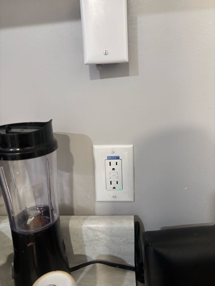 Customer in Baltimore MD has 2 GFCI & 4 receptacles not working. Stella Electric repairs 2 GFCI & 4 receptacles in Baltimore MD.