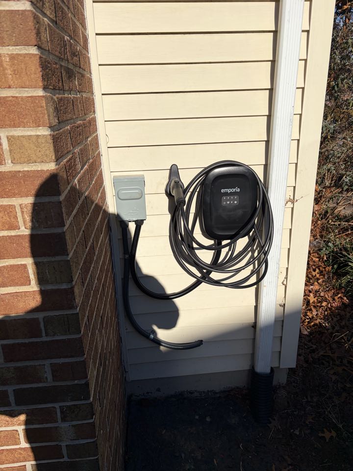 Customer in Catonsville need ev charger install.Stella electric installed a ev Charger in Catonsville 
