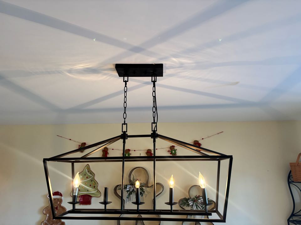 Customer wanted to replace a old chandelier in Sykesville. Stella Electric installed a new Chandelier in Sykesville.