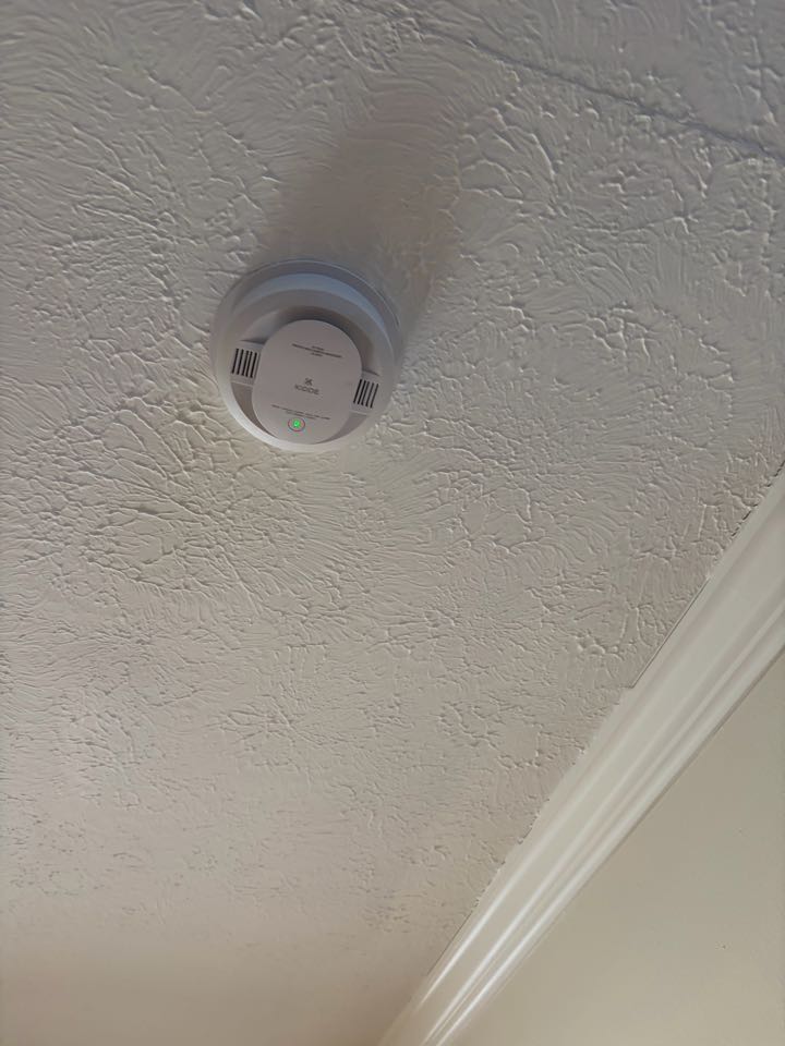 Customer in owing mills need smoke detector install. Stella electric installed customer smoke detector 