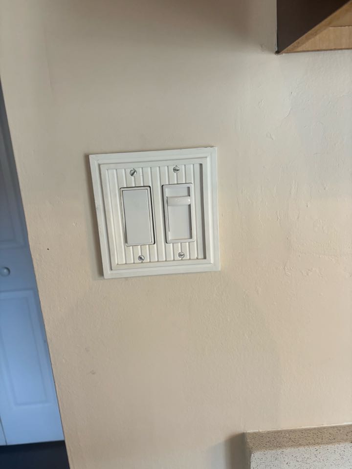 Customer has  a faulty ceiling fan and a faulty dimmer switch in Arnold MD. Stella electric installed a new ceiling fan and a new dimmer switch in Arnold MD.
