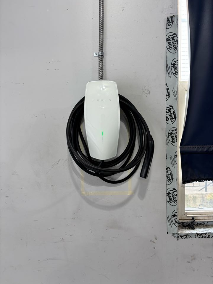 Customer wants a new Tesla charger in Marriottsville MD.Stella install a new Tesla charger in Marriottsville MD.