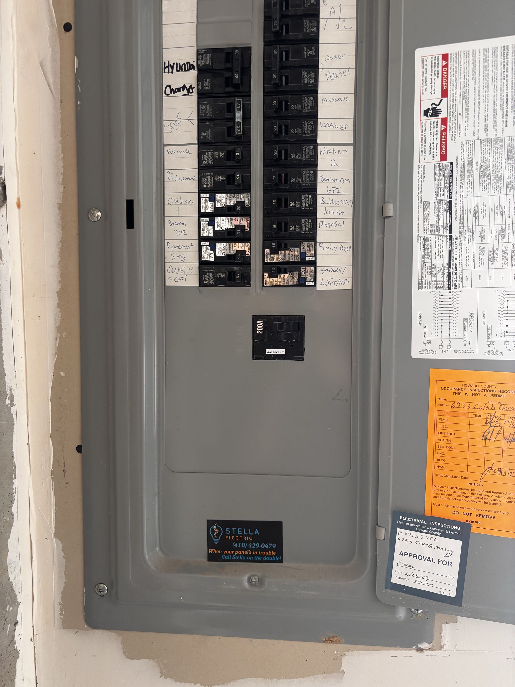 Customer wants a new EV charger for his Hyundai in Elkridge MD. Stella Electric installed new Hyundai charger in Elkridge MD. 