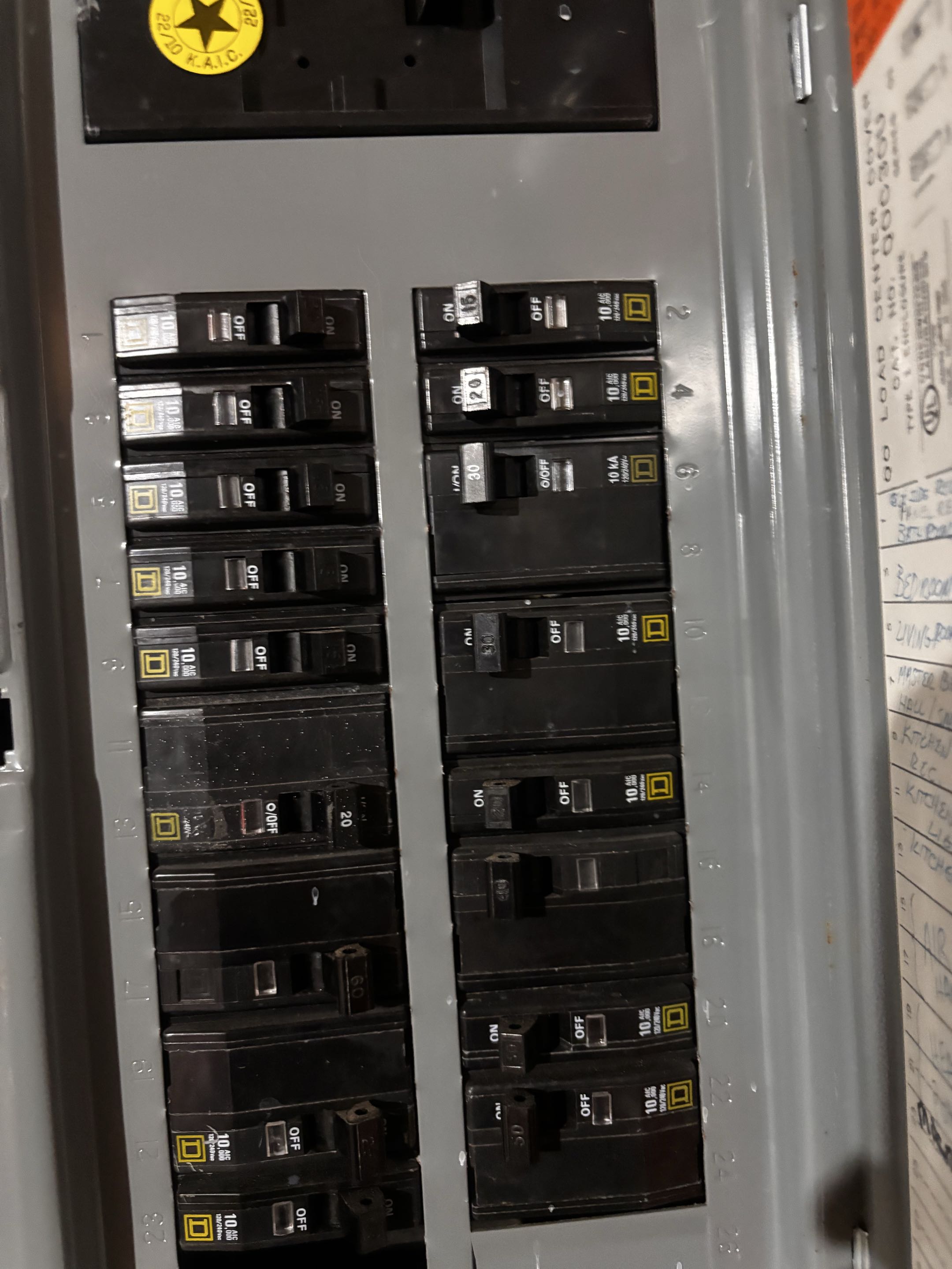 Customer has faulty 2 pole 30amp breaker in Westminster MD. Stella Electric installed new 2 pole 30amp Breaker in Westminster MD.