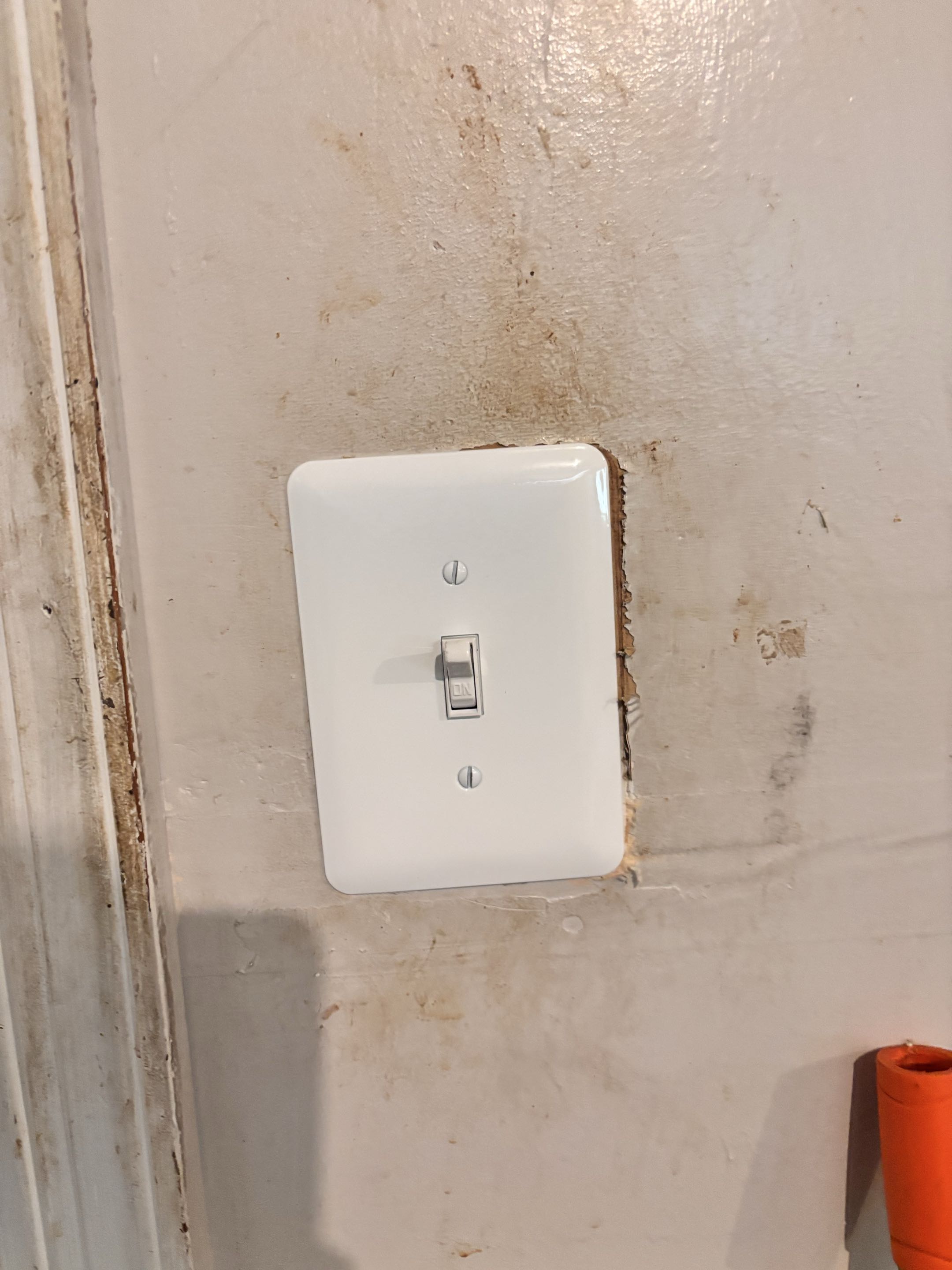 Customer has faulty switch that controls garage lights in Westminster MD. Stella Electric installed new single pole switch in Westminster MD. 