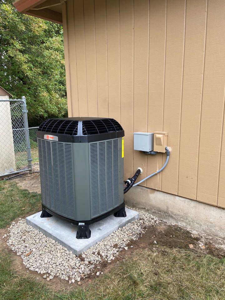 Trane heat pump installation 