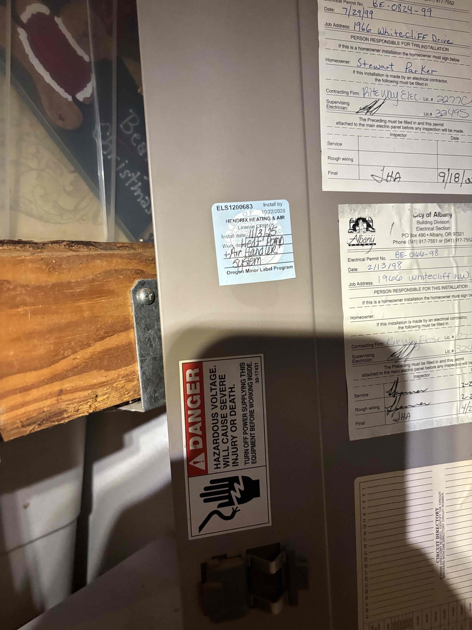 Heat pump system installation