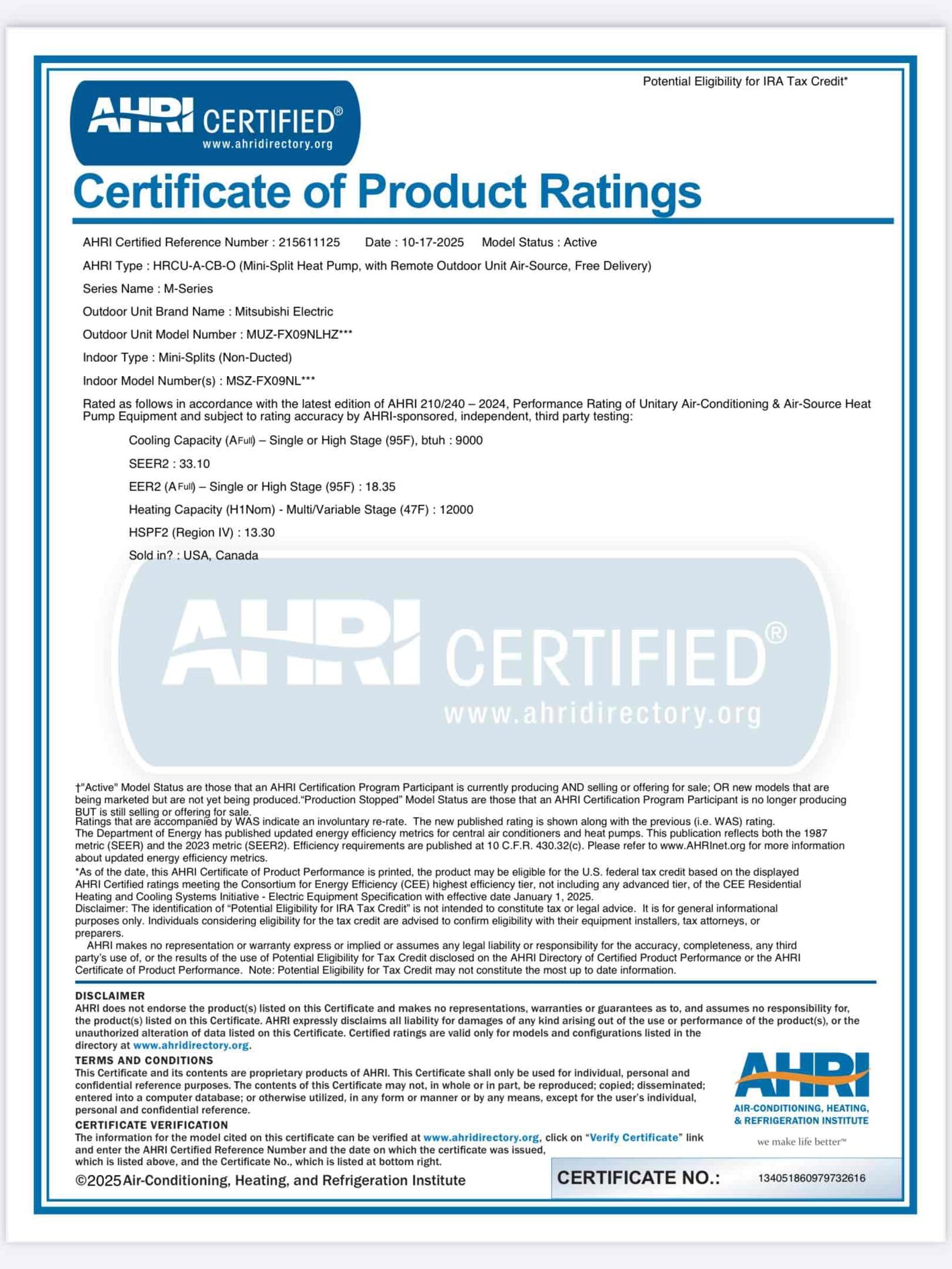 Ductless heat pump estimate