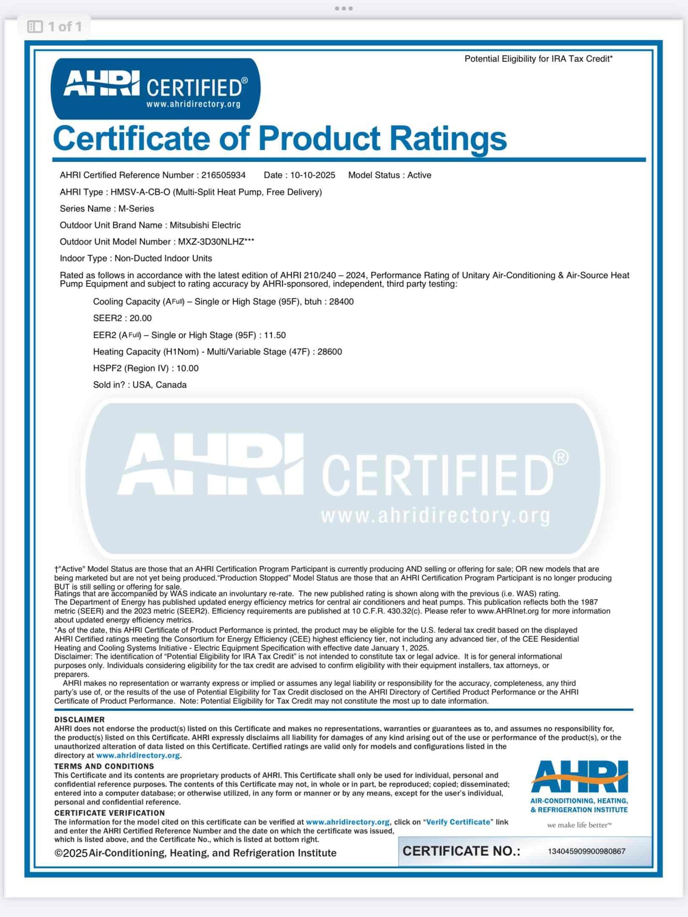 Ductless heat pump estimate