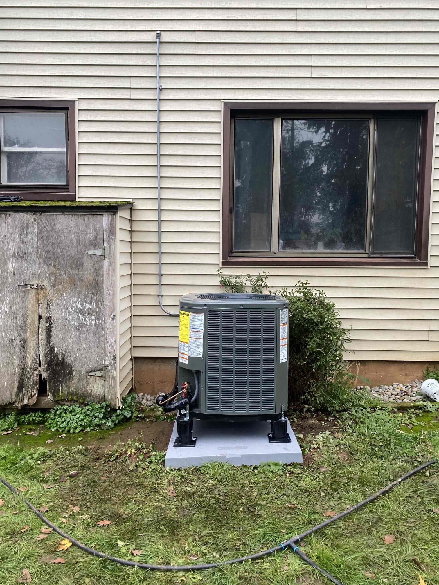 Heat pump system installation