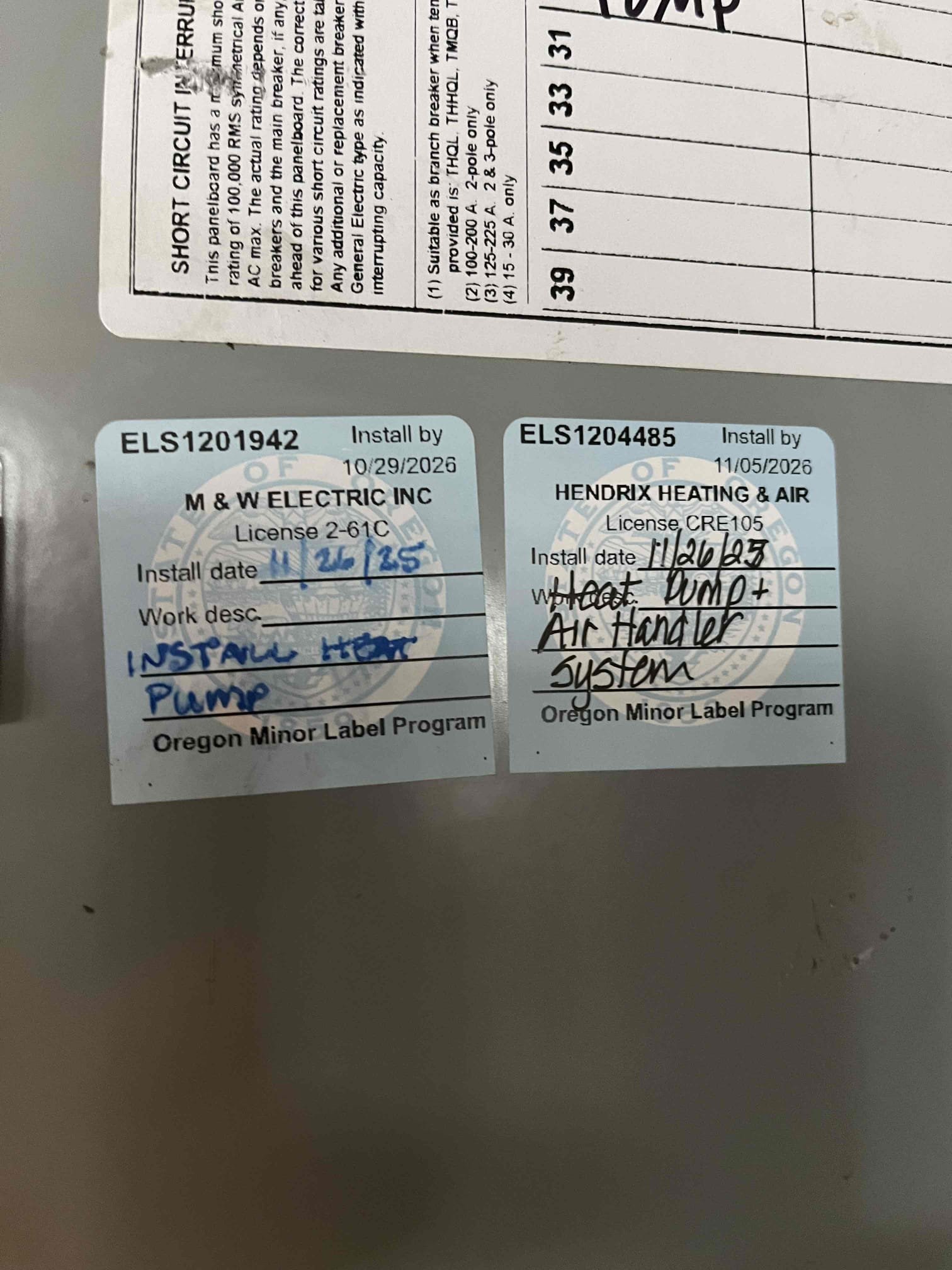 Heat pump system installation