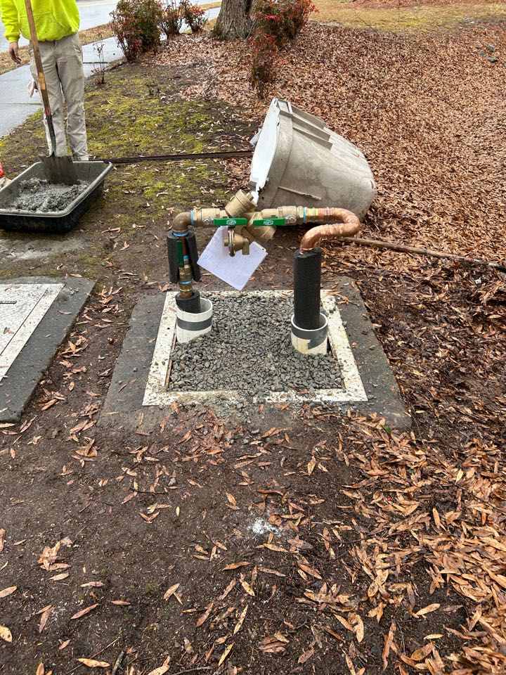 Existing Double Check backflow in a vault needed to be replaced, so we brought it up out of the vault and replaced it with a Wilkins 975XL2 RPZ.