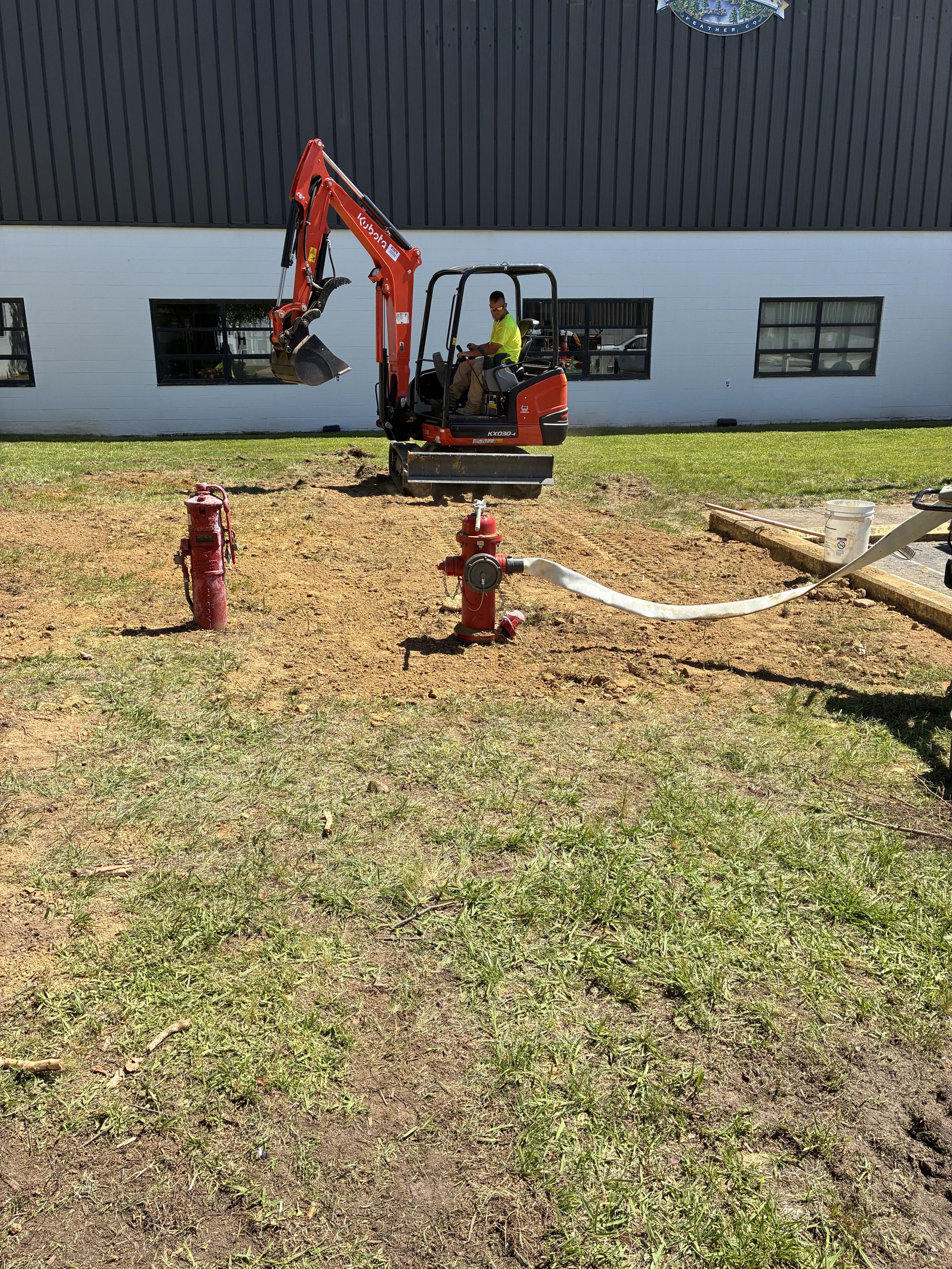 Replacing a fire hydrant 