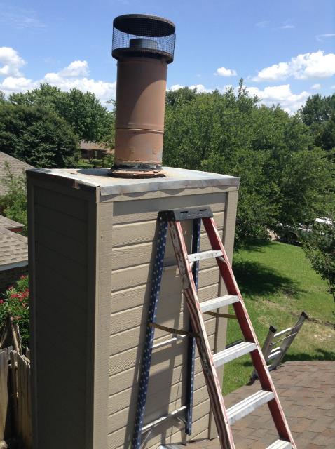 Customer needs an estimate on a custom chimney cap to keep the birds out