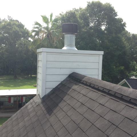 Installing a chase cover.