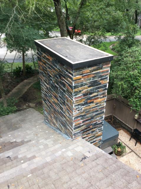 Helping Daryl to install the Stevenson cap and 10" Spark Arrestor.