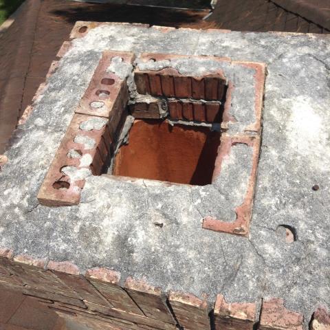 Providing the customer with an estimate for a chimney cap to keep the birds out.