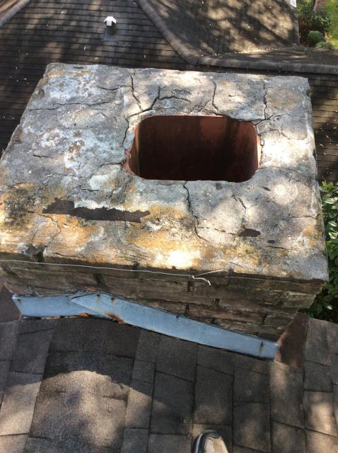 Providing customer with an estimate to perform exterior chimney repairs