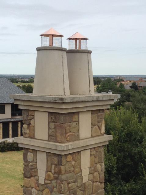 Here to Install 4 copper pot toppers.