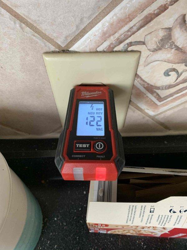 Conducted comprehensive electrical inspection of home outlets and switches using Milwaukee voltage tester. Verified proper wiring configuration and confirmed outlets were operating at 122 VAC with correct hot-neutral orientation. All tested circuits showed normal functionality with no detected faults.