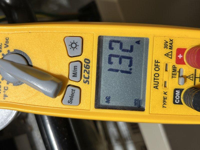 Responded to service call for furnace making unusual noise. Upon arrival, noise had ceased and system was operating normally. Performed comprehensive diagnostic testing with Fieldpiece SC260 multimeter showing readings of 23°F and 66°F at different test points, confirming proper temperature differentials. Unit is aging (over 10 years) but currently functioning within normal parameters.
