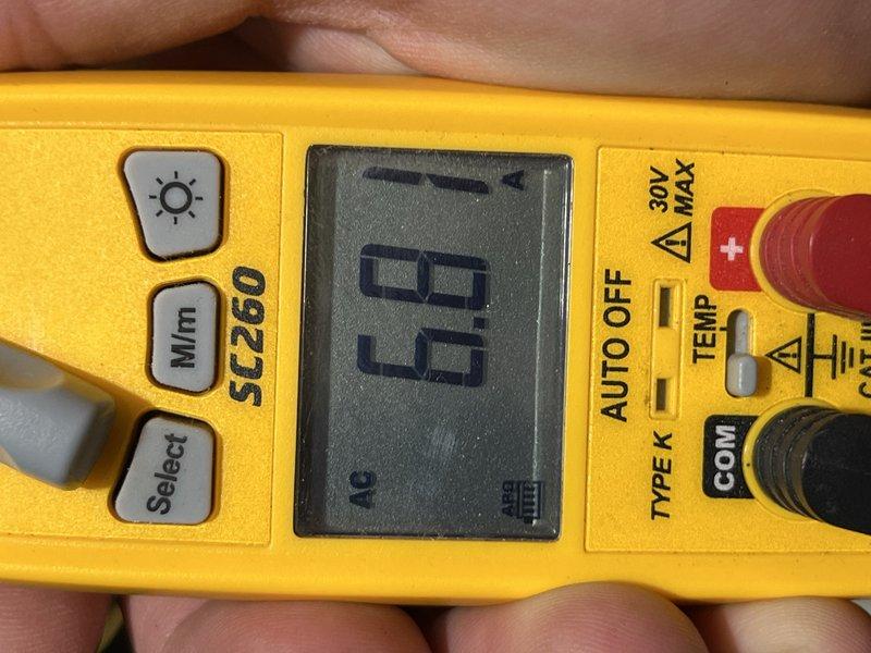Responded to service call for furnace making unusual noise. Upon arrival, noise had ceased and system was operating normally. Performed comprehensive diagnostic testing with Fieldpiece SC260 multimeter showing readings of 23°F and 66°F at different test points, confirming proper temperature differentials. Unit is aging (over 10 years) but currently functioning within normal parameters.