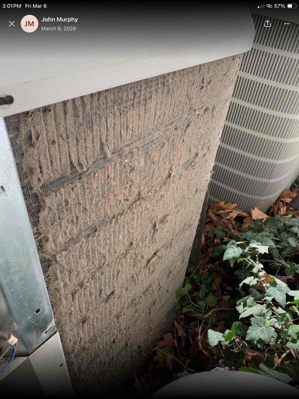 Responded to service call regarding gas odor emanating from basement furnace. Upon inspection, observed aging 10-year-old unit with potential gas leak. Documented outdoor components showing signs of dirt accumulation and fin damage on condenser coils, with vegetation encroachment requiring attention. Customer enrolled in Preventative Maintenance Agreement for ongoing system care.