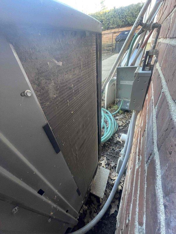 Responded to no-cool call for 4-year-old residential AC system. Inspection revealed outdoor unit not operating due to failed capacitor. Replaced capacitor, cleaned condensing coil, and installed new air filter to restore proper system operation.