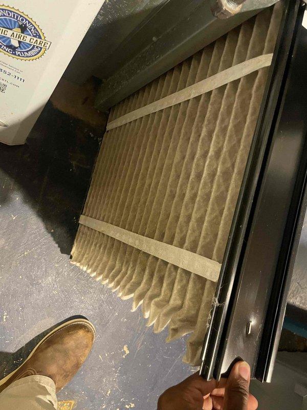 Responded to no-cool call for 4-year-old residential AC system. Inspection revealed outdoor unit not operating due to failed capacitor. Replaced capacitor, cleaned condensing coil, and installed new air filter to restore proper system operation.