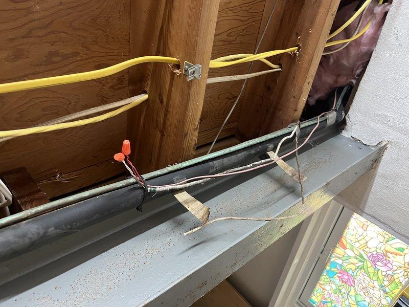 Responded to no cool call for a 4-year-old unit. Upon inspection, discovered electrical wiring issues in wall cavity requiring access to exposed wiring and connections. Repaired faulty connections with wire nuts, securing loose wiring to appropriate brackets, and verified proper system operation after repairs were completed.