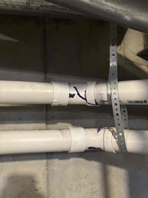 Replaced 2" PVC exhaust flue on residential furnace system that was previously scoped by technician. Installation included approximately 4' of new PVC pipe and a 2" elbow with proper connections secured using PVC cement. Verified proper ventilation pathway and system functionality after completion.