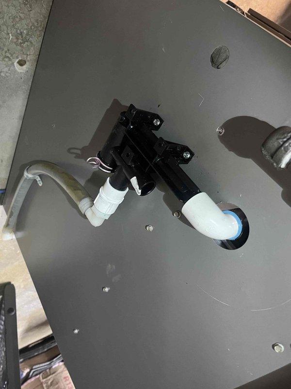 Completed replacement of collector box and trap on Lennox unit S/N 5918E06768 that was previously damaged during heat exchanger replacement. Properly reconnected all electrical wiring and PVC condensate drainage components. Unit was tested in both heating and cooling modes to verify proper operation after repair.