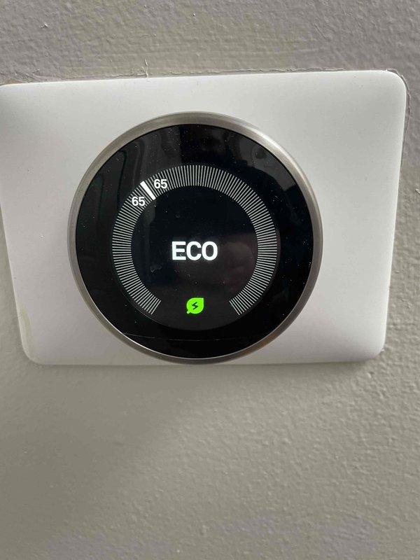 Performed heating system tune-up on 15-year-old furnace that customer reported was emitting odors during operation. Inspected gas line connections, exhaust venting system, and evaluated thermostat functionality (currently set to ECO mode). System is operational but recommended regular filter changes and discussed potential causes of odor which may require additional air quality solutions.